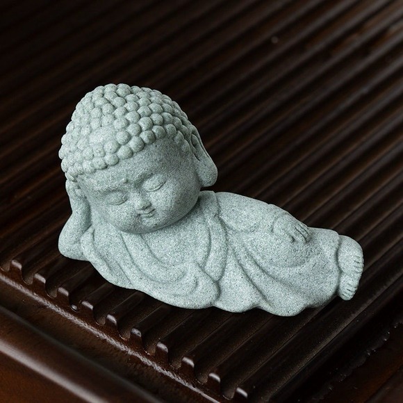 Other - Mini Sleeping Buddha Statue Resin Zen Figurine – 3.5 inch Meditation Decor new